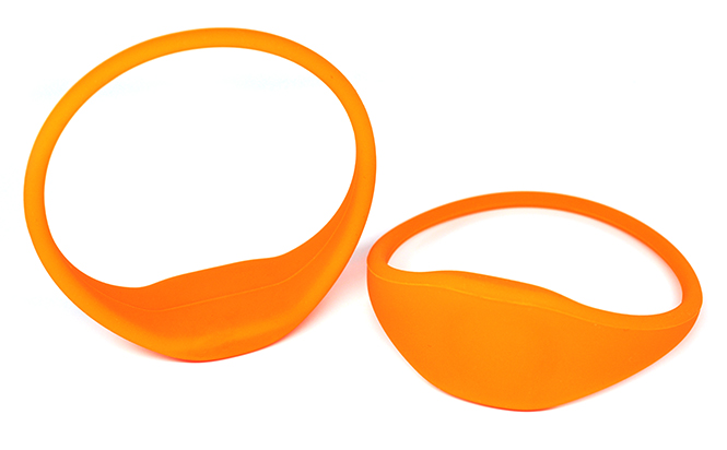 Oblate RFID Silicone Wristband