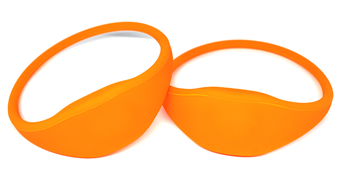Oblate RFID Silicone Wristband