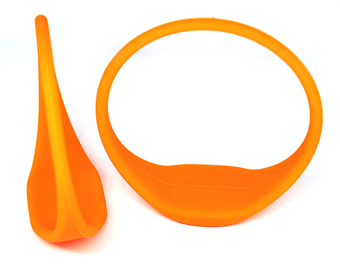 Oblate RFID Silicone Wristband