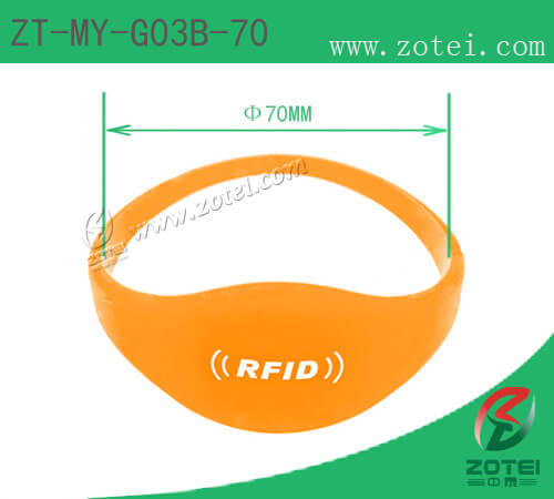 Oblate RFID Silicone Wristband