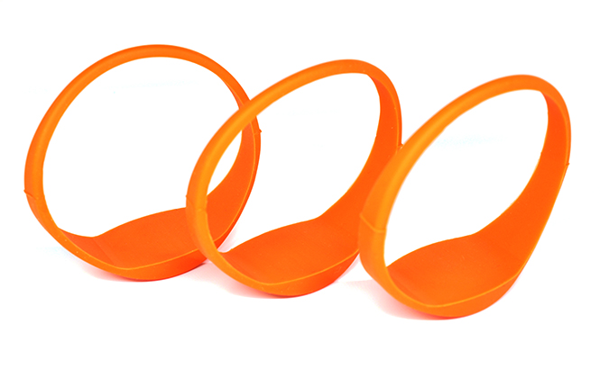 Oblate RFID Silicone Wristband