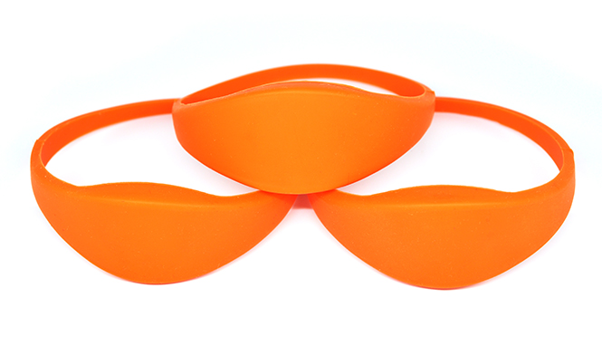 Oblate RFID Silicone Wristband