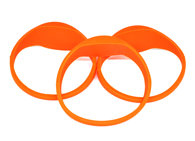 Oblate RFID Silicone Wristband