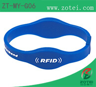RFID two chips silicone wristbands