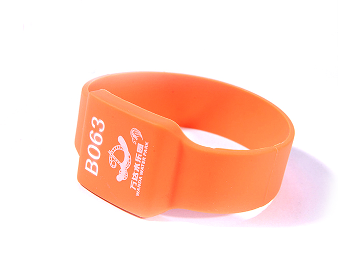RFID rectangle silicone wristband