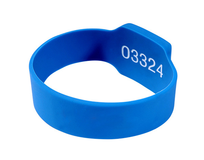 RFID rectangle silicone wristband