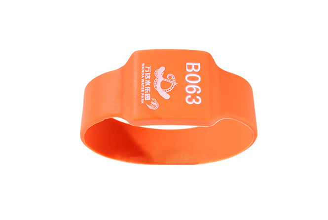 RFID rectangle silicone wristband