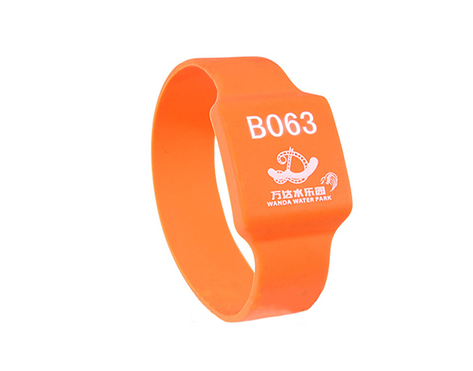 RFID rectangle silicone wristband