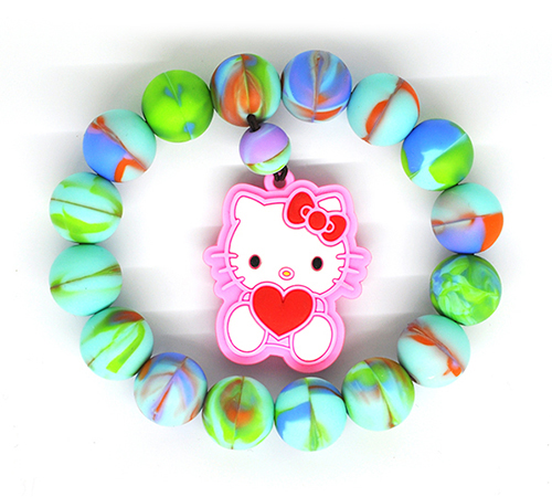 RFID bead silicone wristband 