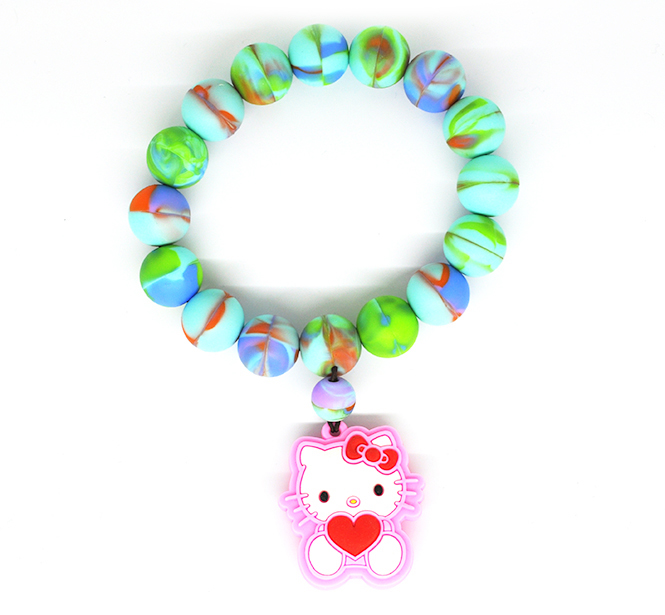 RFID bead silicone wristband 