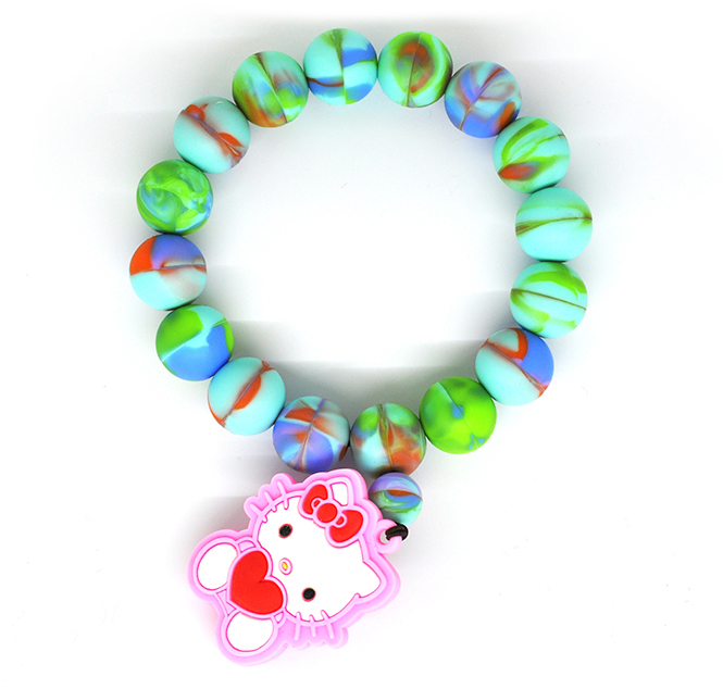 RFID bead silicone wristband 