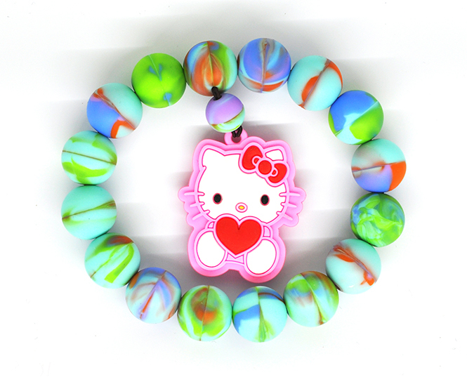 RFID bead silicone wristband 