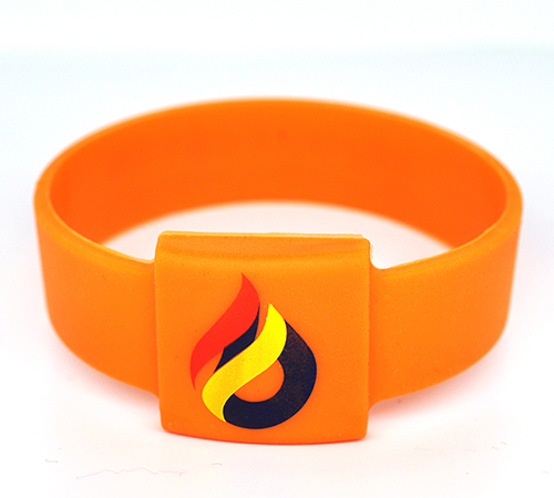 RFID square silicone wristband