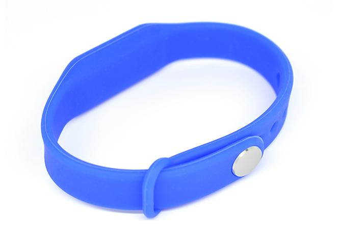 RFID rectangular silicone wristband