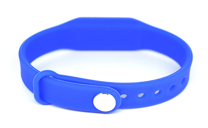 RFID rectangular silicone wristband