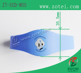 Large Oval RFID Silicone Wristband