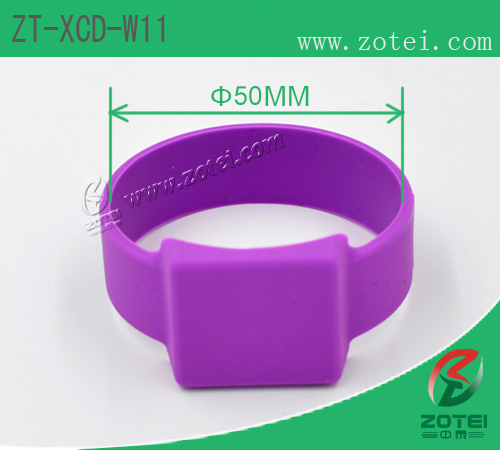 RFID square silicone wristband