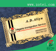 metal business card