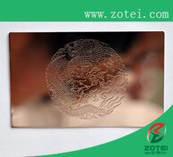 mirror metal card