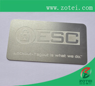 stainless card + laser carving