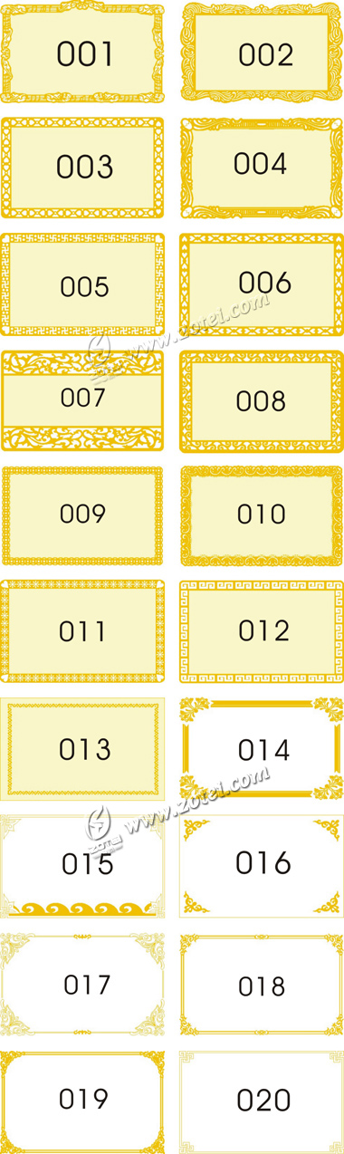 metal card common lace