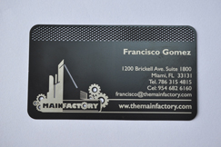 black card + laser carving