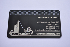 black card + laser carving