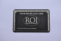 black card + laser carving