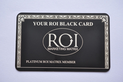 black card + laser carving