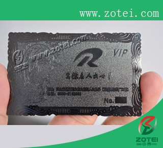 black metal card