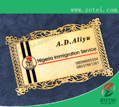 metal business card