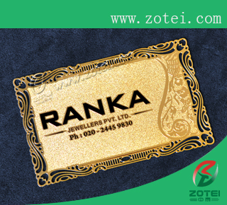 metal business card