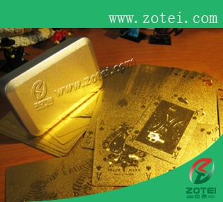 metal poker card