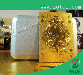 metal poker card