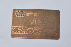 old bronze card
