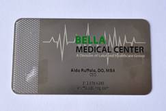 stainless card + laser carving+ colouring