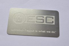 stainless card + laser carving