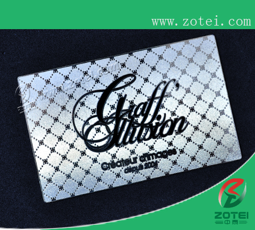 stainless steel card
