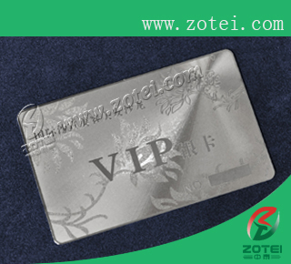 stainless steel card