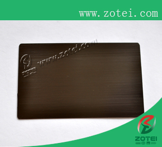 wire drawing black metal card