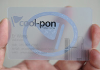 transparent card