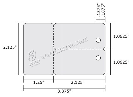 The templates of custom shaped card / die cut card / combo card