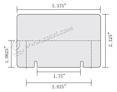 The templates of custom shaped card / die cut card / combo card