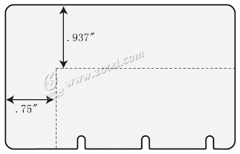 The templates of custom shaped card / die cut card / combo card