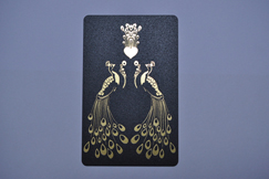 wire drawing gold + frosted black